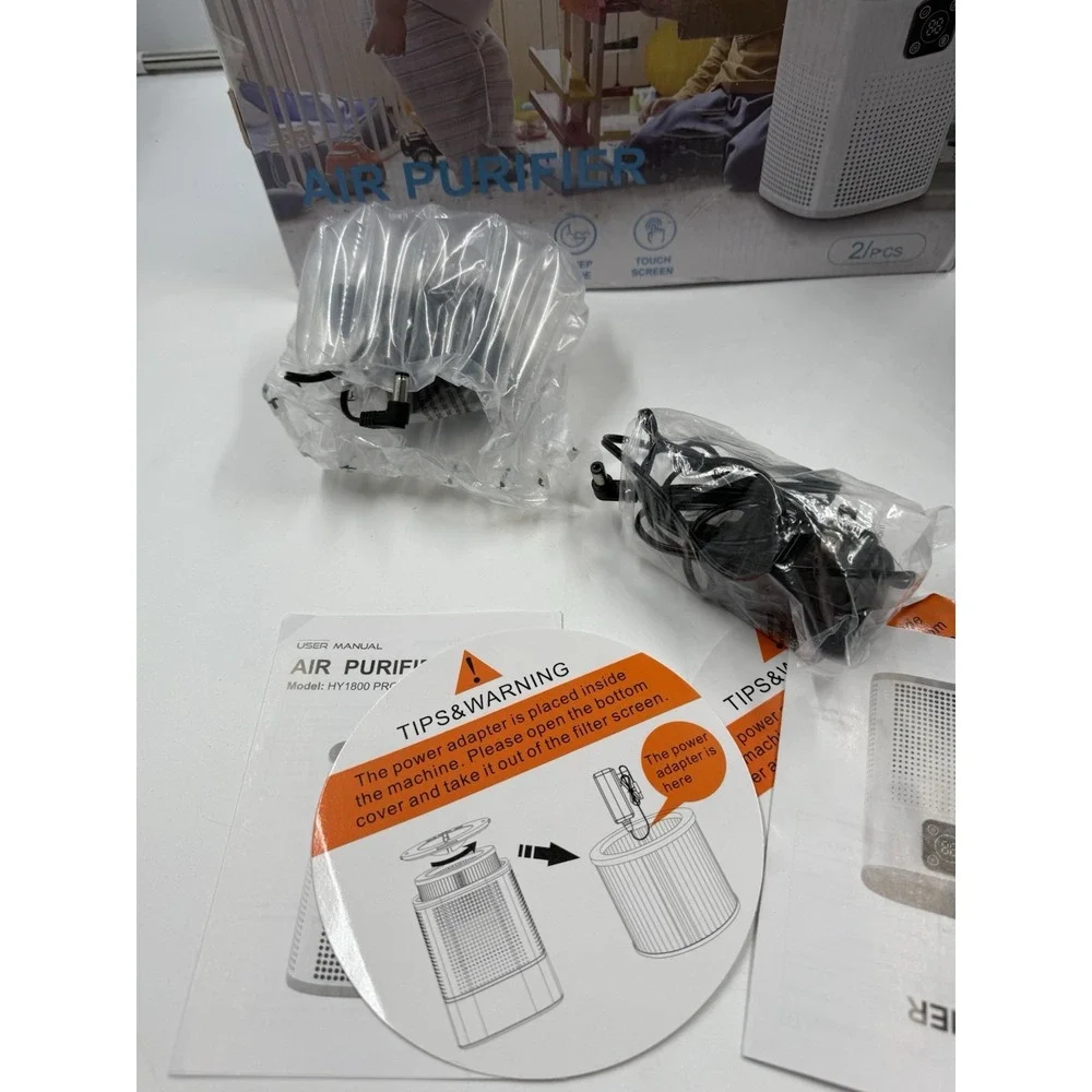 Honeyuan 2 Pack‎ Air Purifiers H3 Hepa Air Purifier With 360° Air Intake